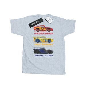 Cars Mens Racer Profile Cotton T-Shirt / Sports Grey